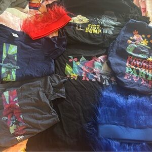 Dreamworks Trolls Colorful T-shirt lot for party w/“hair”